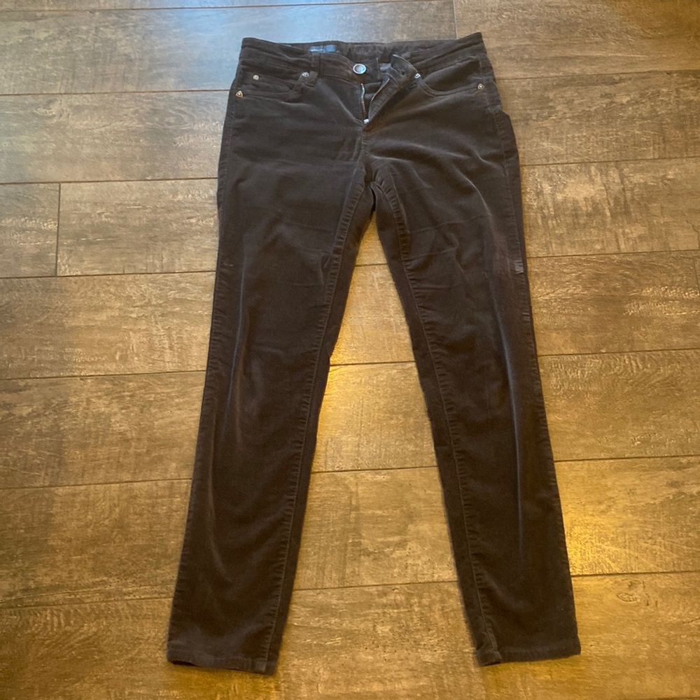 KUT, women’s skinny, grey brushed cord pants